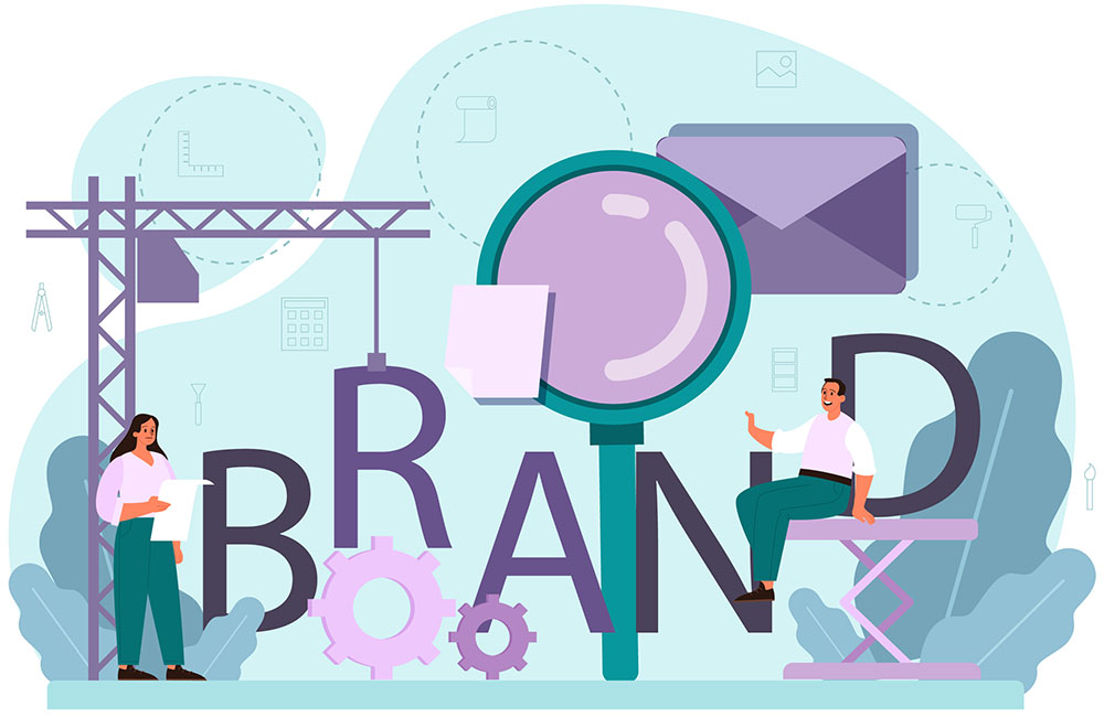 Due persone che collaborano per costruire un brand, simbolo del lavoro condiviso nella consulenza di personal branding strategico