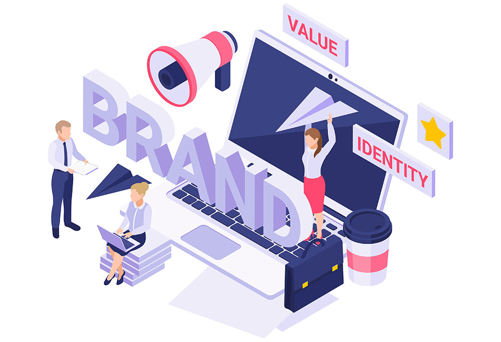 Professionisti lavorano su laptop con focus su brand, valore e identità — immagine rappresentativa di sito web professionale personalizzato per imprenditori e aziende.